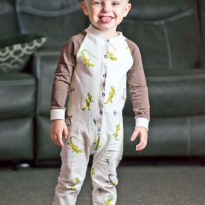 Raglan Footie Pajama PDF Pattern Size Newborn-5t - Etsy