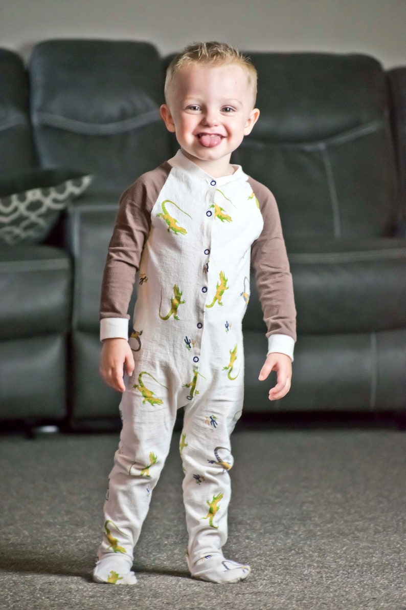 Raglan Footie Pajama PDF Pattern Size Newborn-5t - Etsy