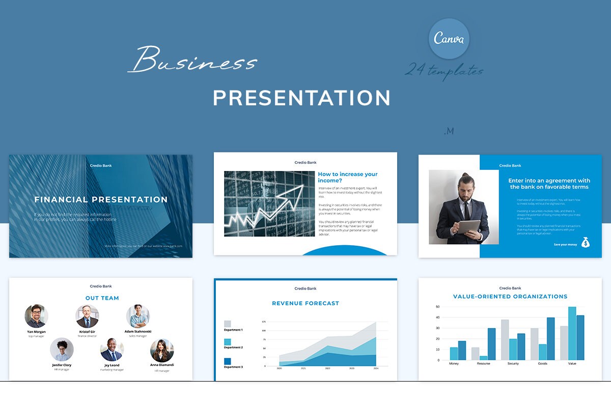 canva presentation finance