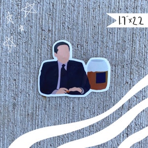 Michael Scott Sticker / Cheeseballs / The Office / Laptop Sticker / Water Bottle Sticker / kindle sticker / Vinyl Sticker