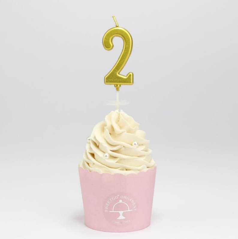 Gold Number Birthday Candles - Etsy