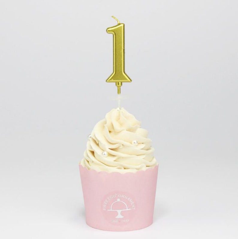 Gold Number Birthday Candles - Etsy