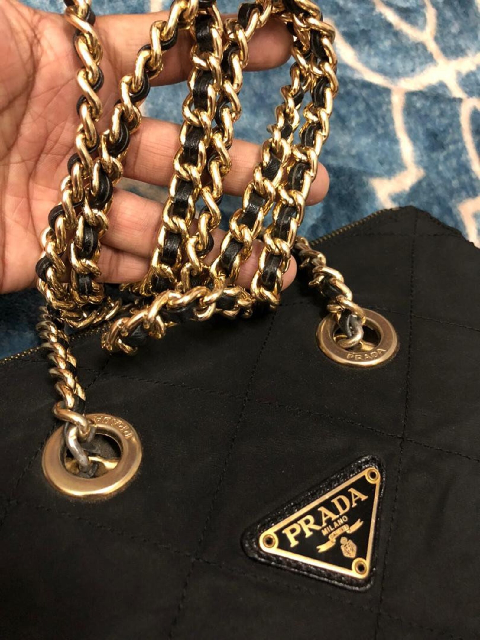 Authentic vintage prada shoulder chain Etsy