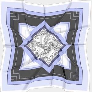 Out The Blue/ Square Scarf Poly Chiffon Satin Charmeuse Matte Crepe Silk Habotai 16&quot; 26&quot; 36&quot; 50&quot;