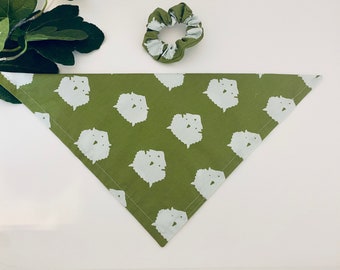 REX - desert dog boutique, desert bandana, modern bandana, pet bandana, dog bandana, dinosaur bandana, boho bandana, bohemian bandana