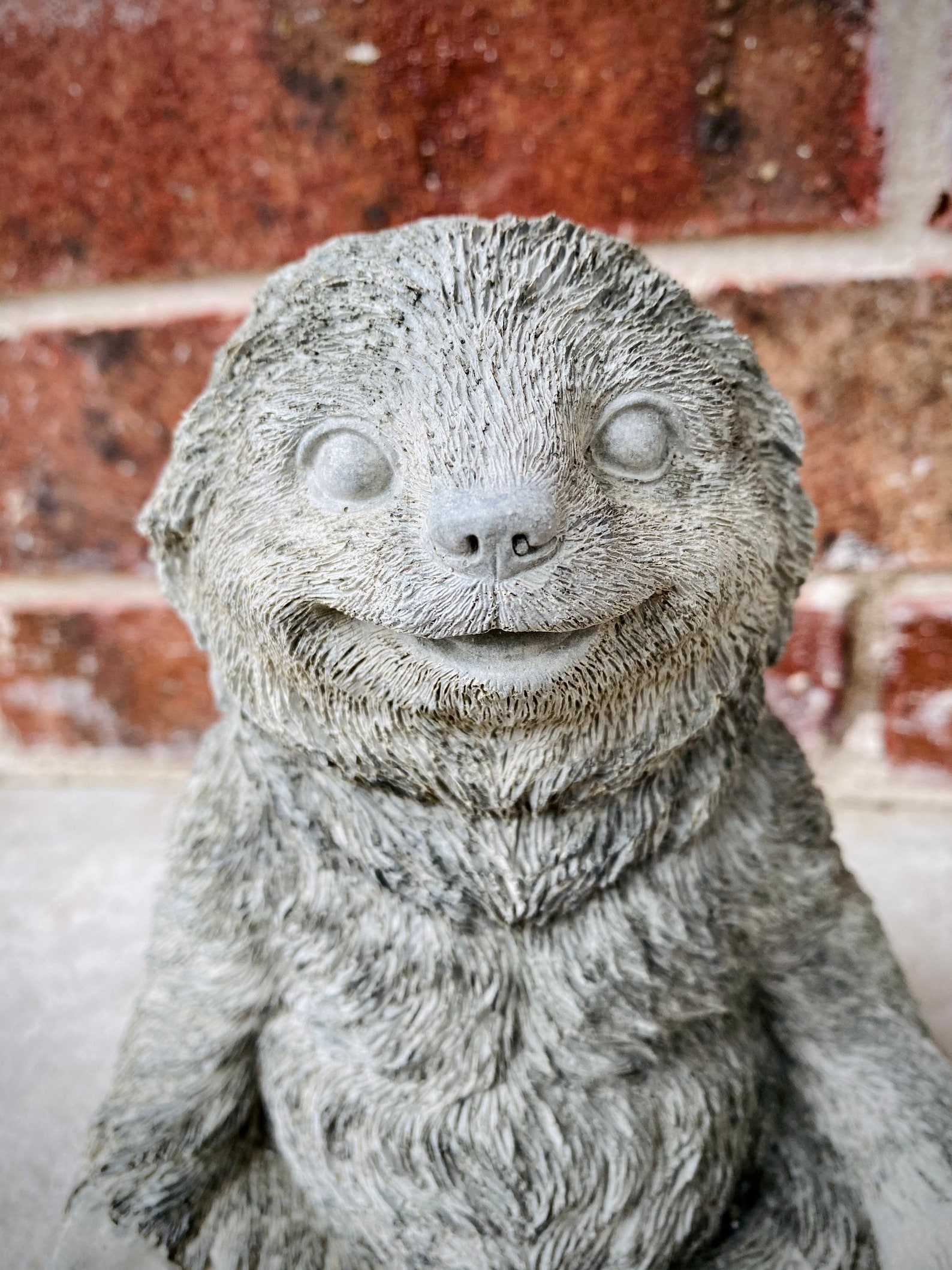 Concrete Sloth Garden Sloth Garden Statue Meditation | Etsy