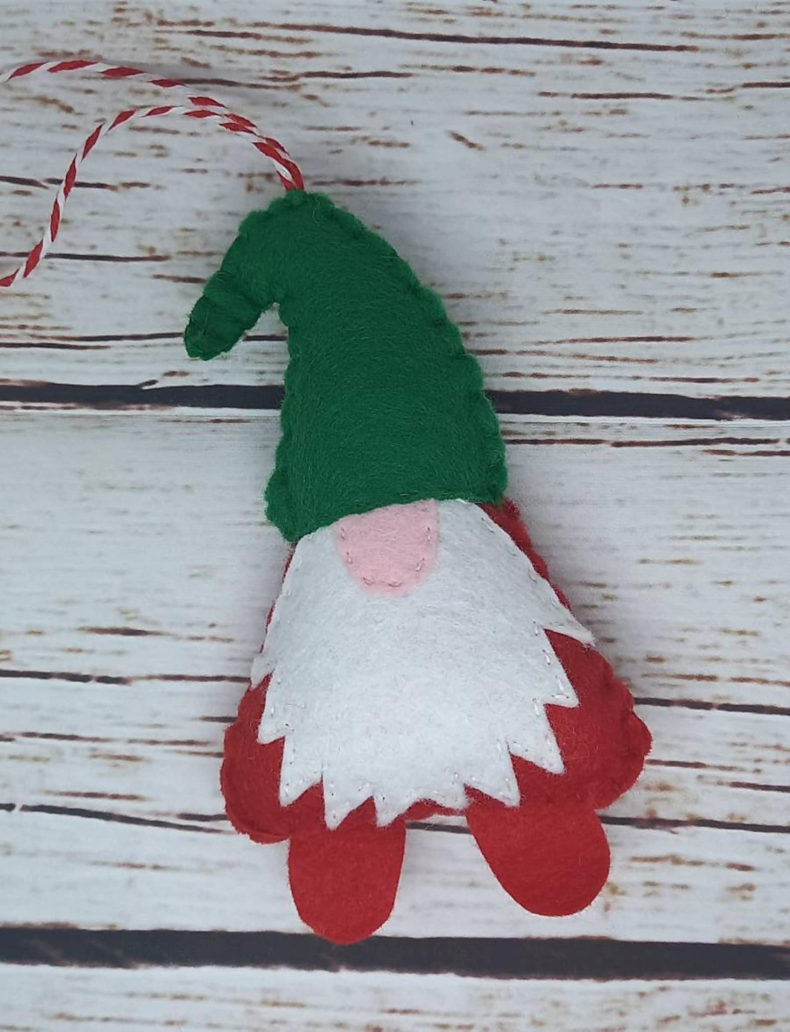 Gnome / Gonk Felt Décoration de Noël Décor darbre suspendu Etsy
