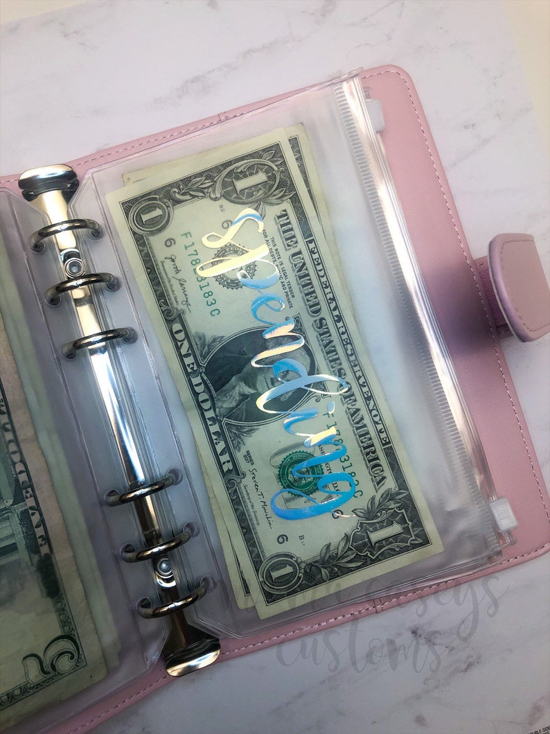 Budget Binder With Cash Envelope System Custom Budgeting Etsy