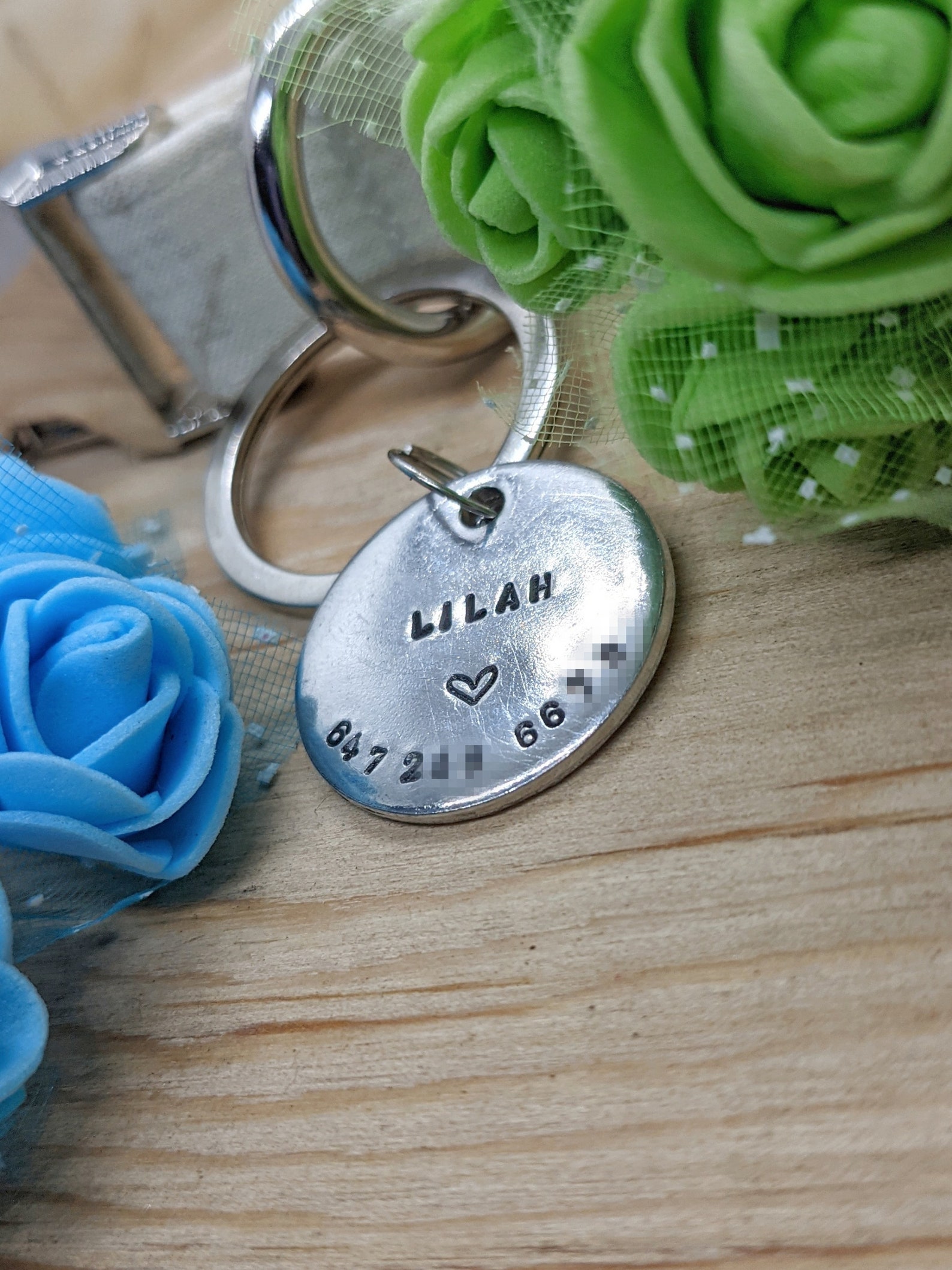 dog-tag-with-phone-number-on-front-aluminum-custom-etsy
