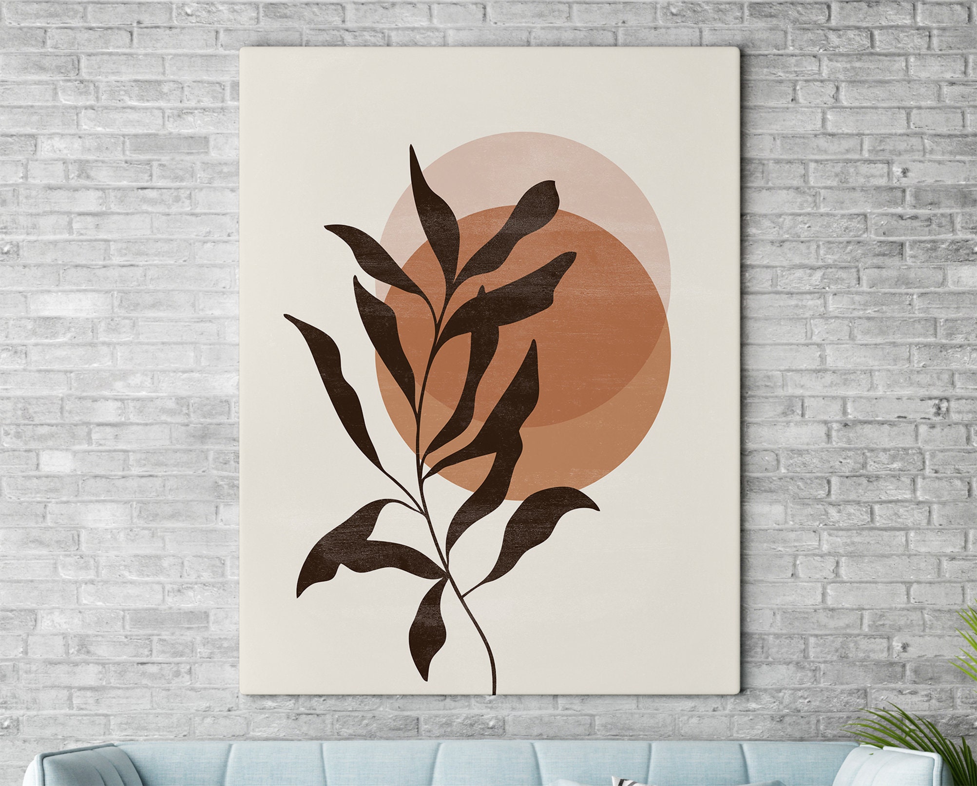 Boho Art Set of 6 Prints Boho Print Printable Wall Art Mid Etsy