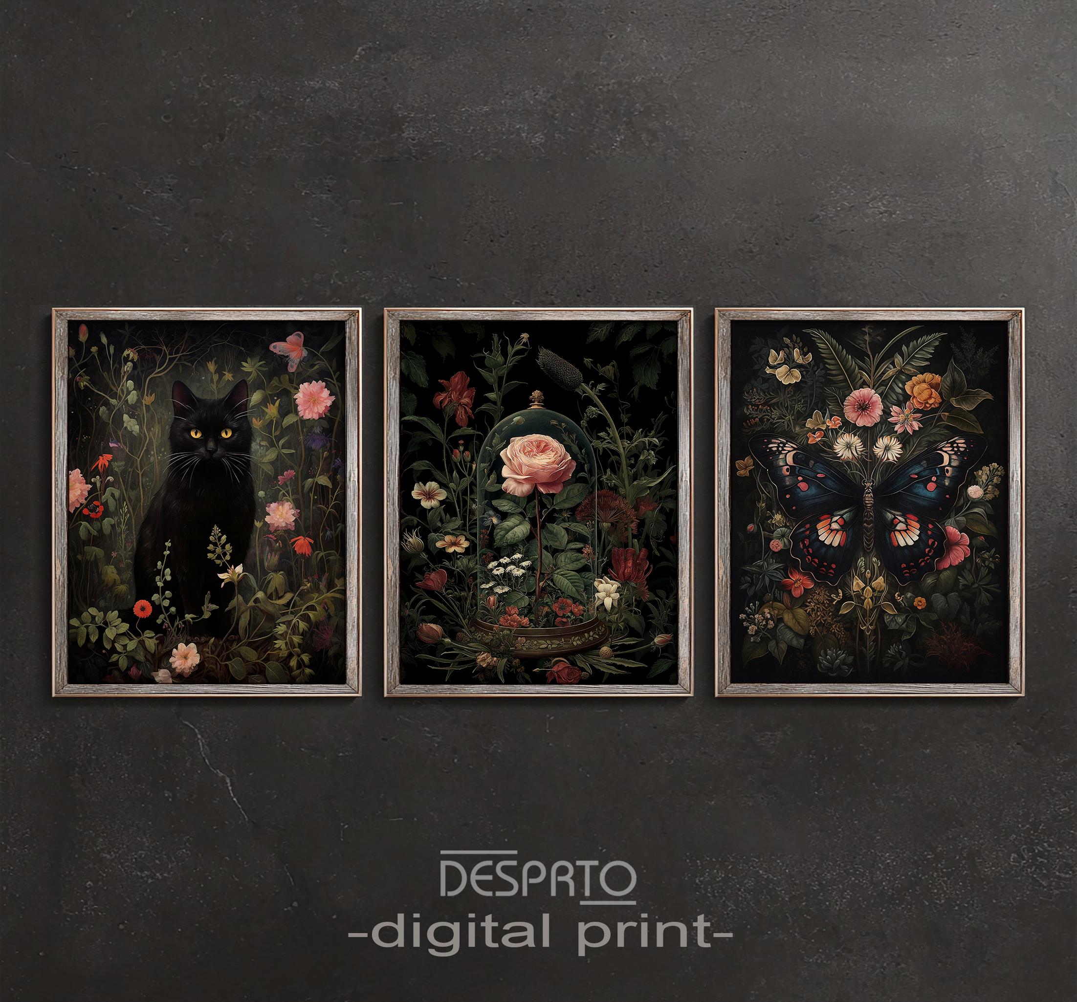 Halloween Printable 50 Vintage Mega Bundle Set, Ghost Wall Art Spooky ...