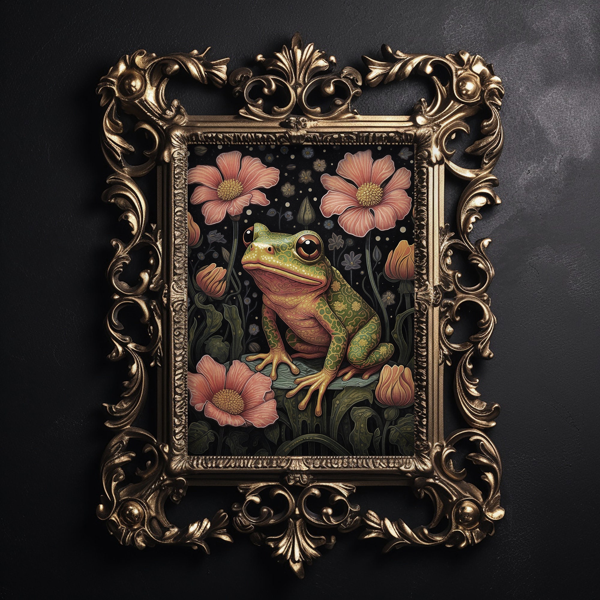 Pintura de ranas - Etsy México, image size:2000x2000