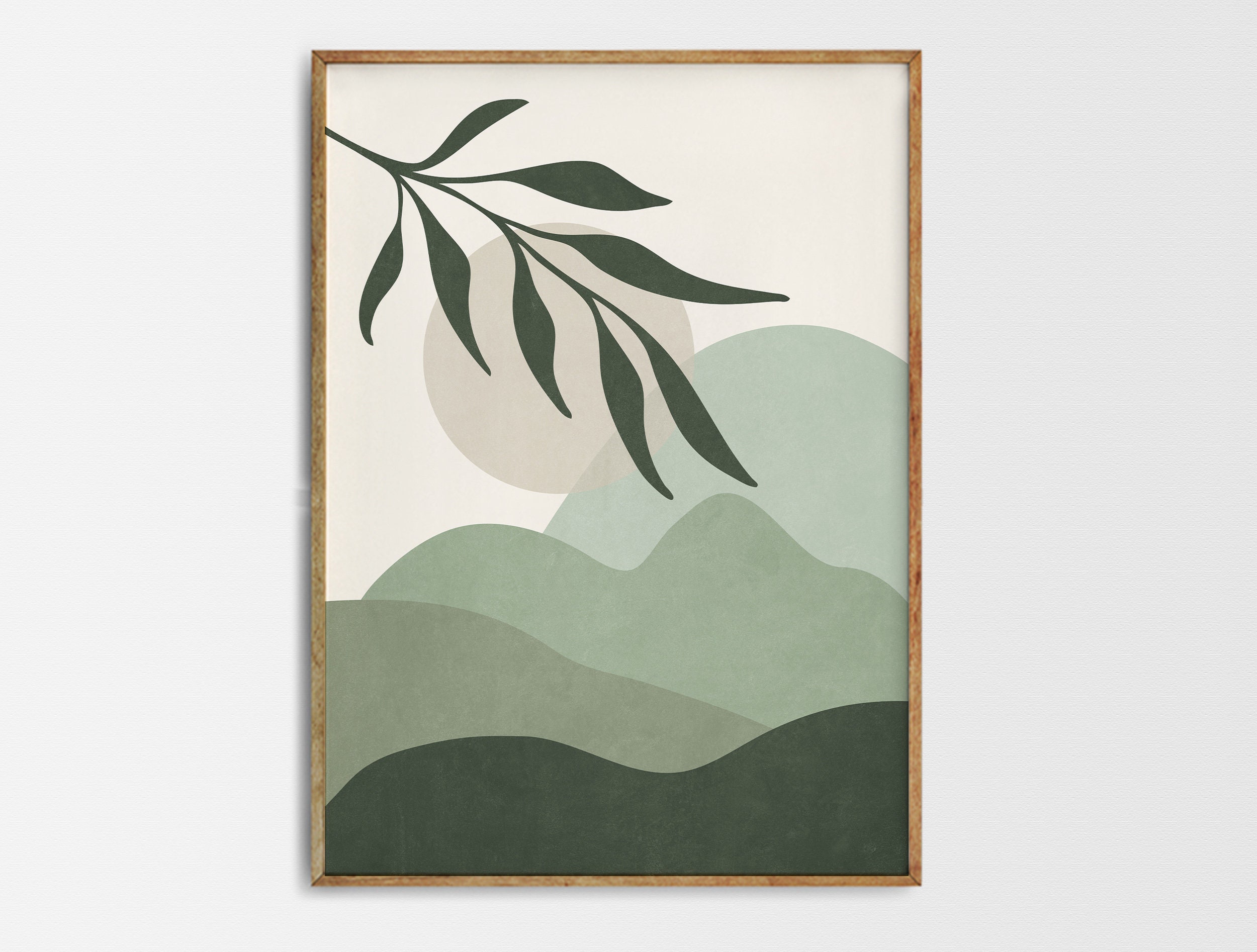 Sage Green Set of 9 Prints Sage Green Printable Wall Art Etsy