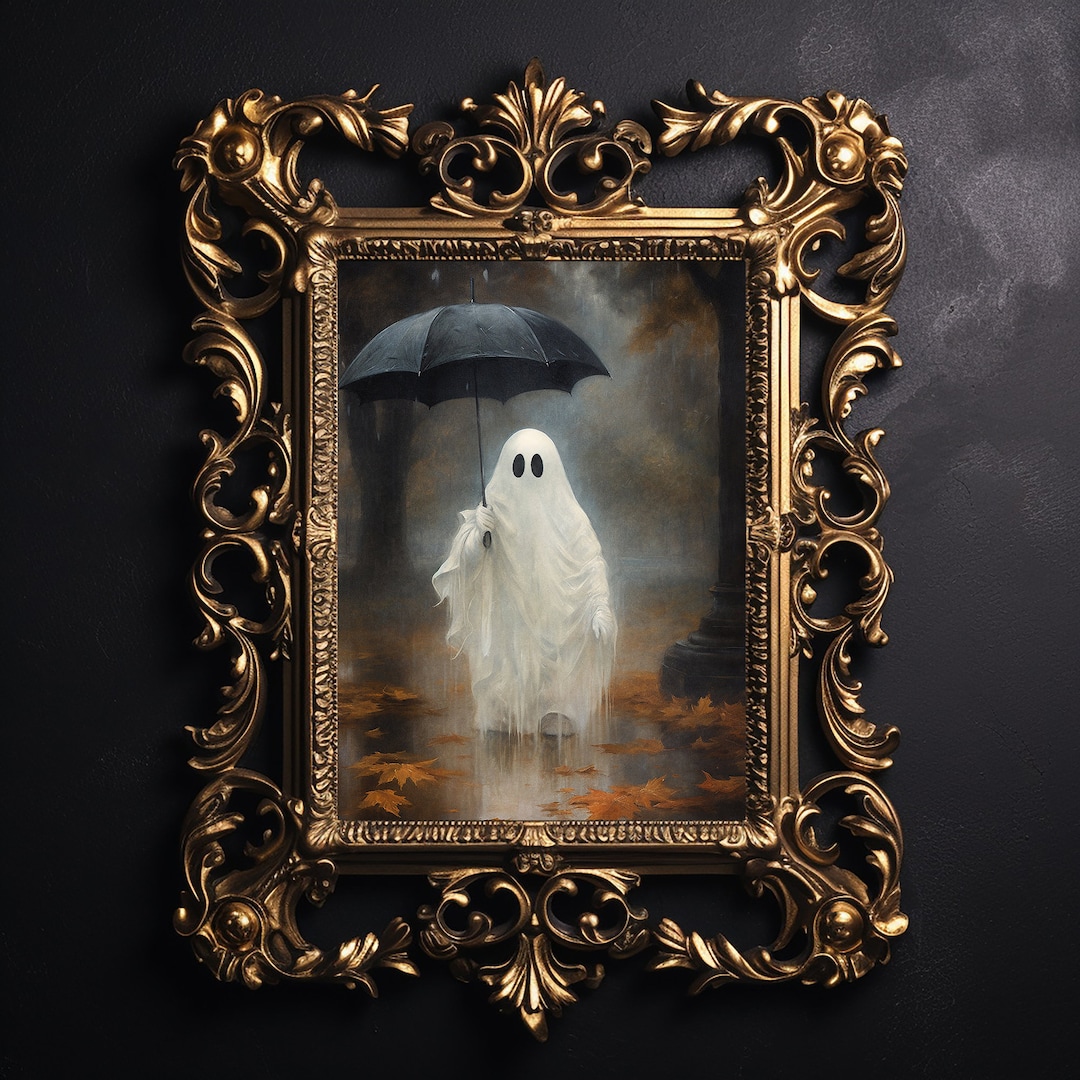 画材 AirMacgucci ghost Its Rainning Good Amazon.com: Ghost in the Rain, Ghost Decor, Dark Academia
