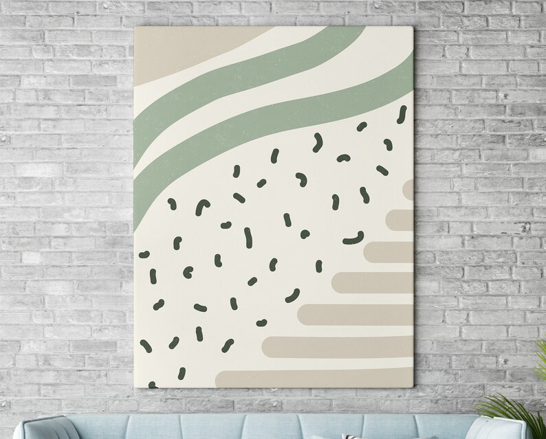 Sage Green Print Set of 6 Sage Green Printable Wall Art Mint Etsy