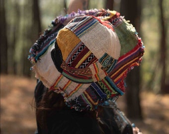 Large hat with brim | summer Hat| Hemp Hat | Handmade Eco friendly hat | One size