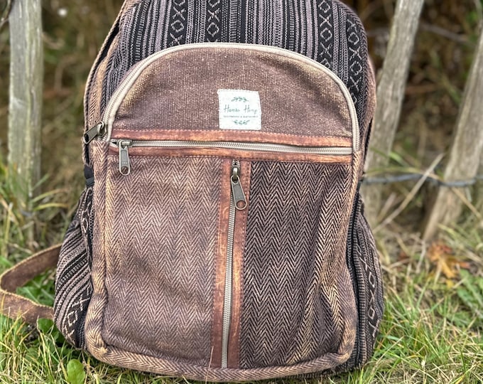 Himalayan Cotton Backpack | Unisex Eco Festival Bag | Hippie Travel Rucksack | Boho Hiking Backpack