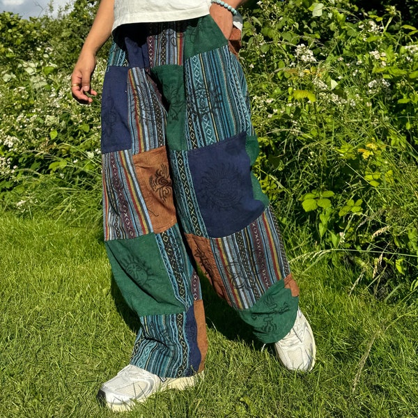 Patchwork Pants - Etsy