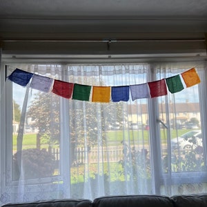 Tibetan Prayer Flags | Hand Screen Printed Lungta Bunting image 6