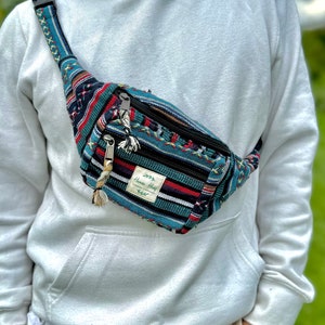Sac banane| Sac banane en coton imprimé ethnique| Sac à bandoulière | Bauchtasche| sac banane | Hippie | Sac de fête