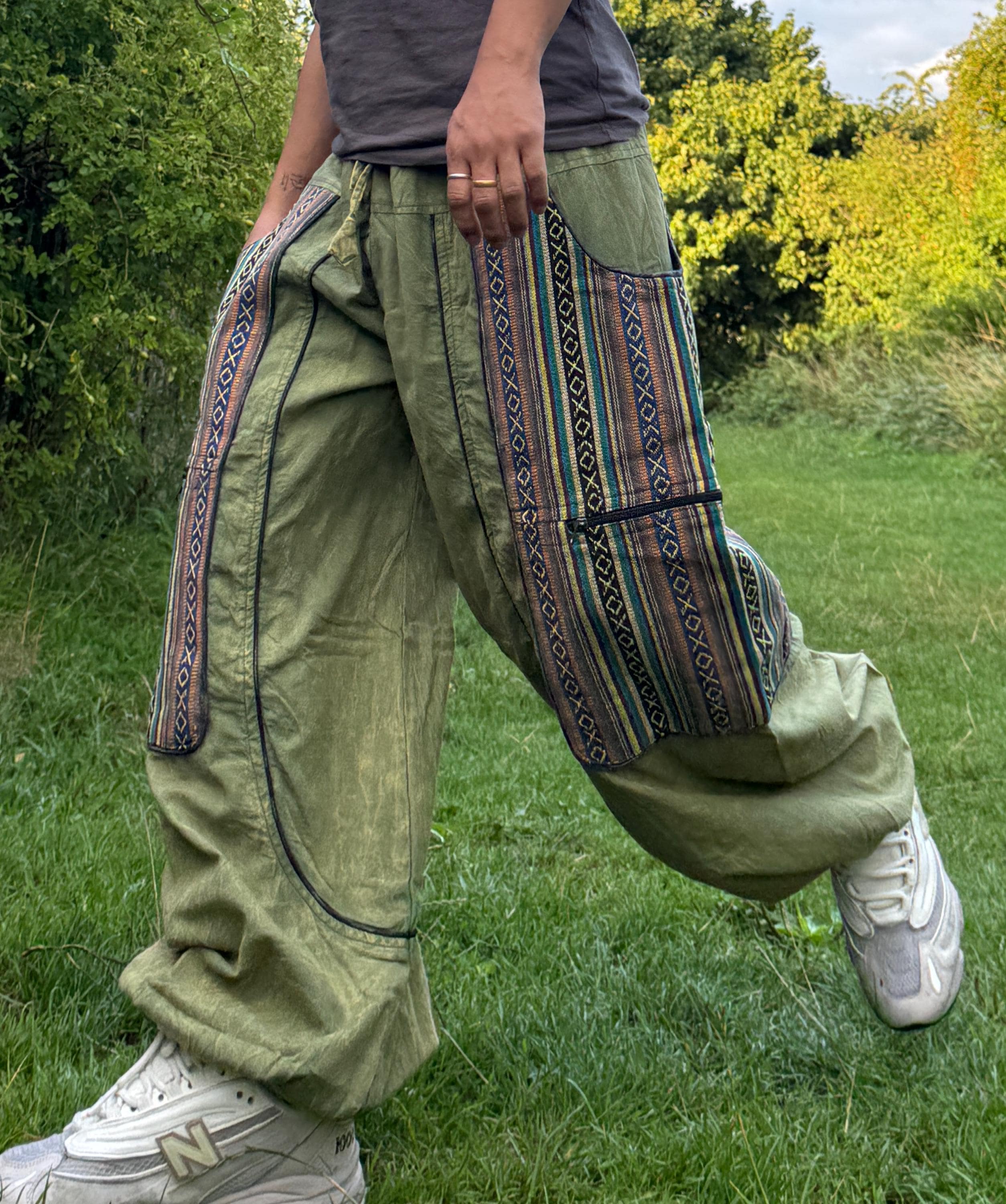 Pantalon Bombacho Pantalones Hippies Barcelona Pantalones