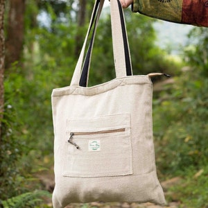 fourre-tout fait main | Sac fourre-tout écologique | Article respectueux de l'environnement | Imprimé ethnique | Cabas en coton biologique | Sac en coton | Cartable | Sac à bandoulière |