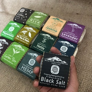 Organic Soap| Natural Body Bar Soap | Hemp| Black Salt | Tea tree | Lavender | Green Tea | Crystal Salt | Yak Milk | Nettle | Peppermint
