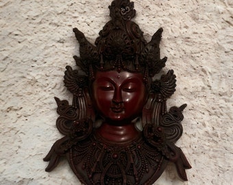 Handmade Manjushree Resin Statue  Buddhist Art for Home Decor