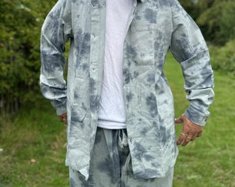 Unisex Tie-Dye Loungewear Set: Eco Cotton Boho Outfit from Nepal