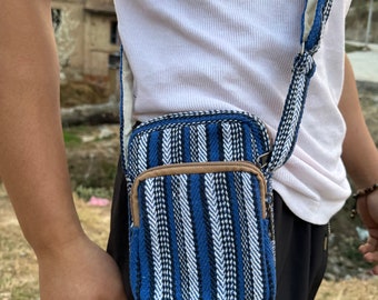 Boho Himalayan Cotton Crossbody Bag: Eco-friendly Mini Purse  display picture 2