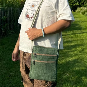 Travel Handmade Bag | Festival Hemp bag | Holiday Messenger Bag | Crossbody Messenger Bag| Hippie Flap Bag