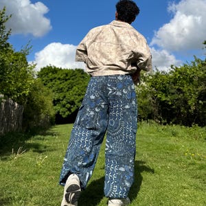 Psychedelic Geometric Cargo Pants: Fair Trade Festival Trousers image 9
