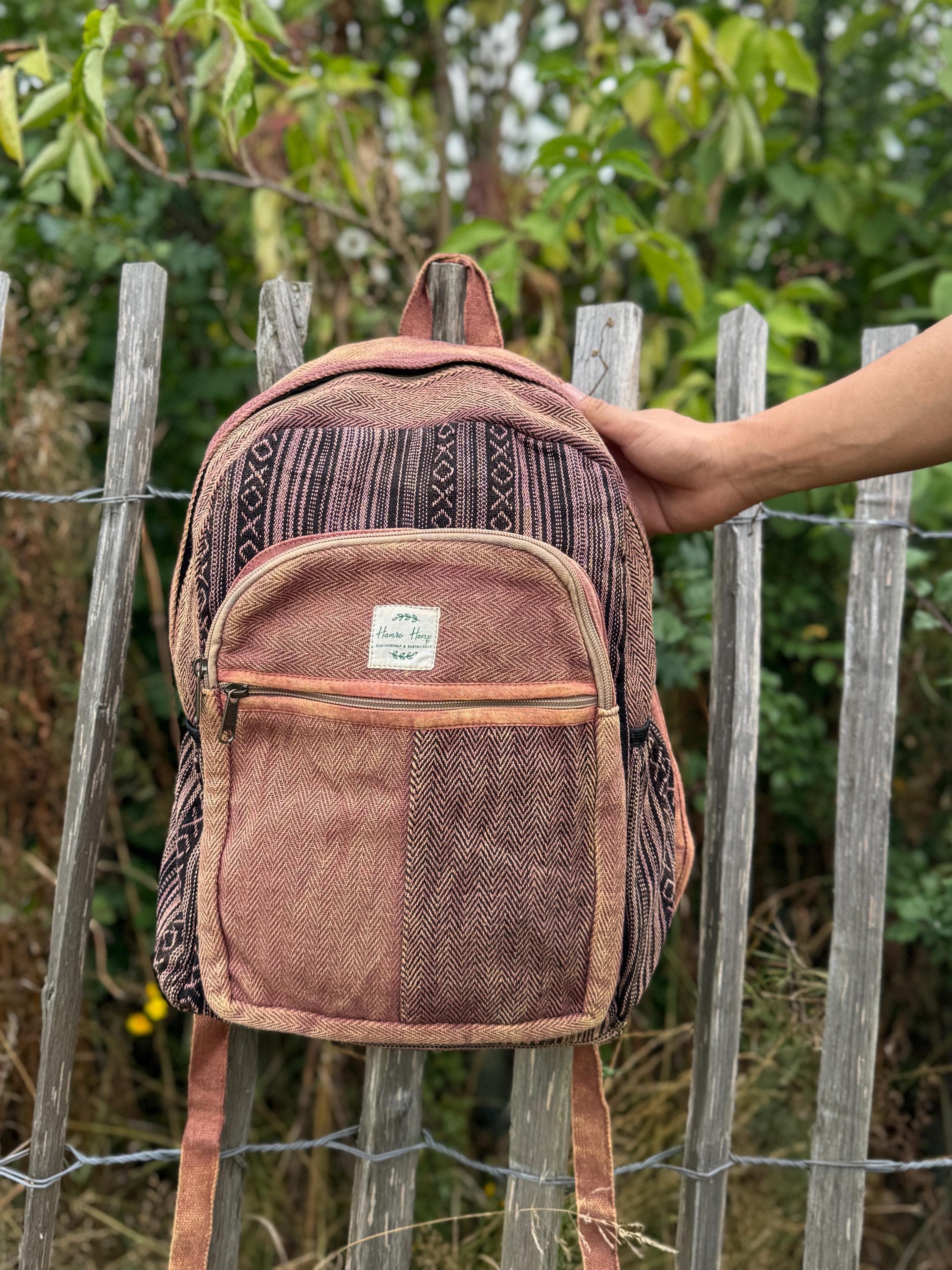 Himalayan Cotton Backpack | Unisex Eco Festival Bag | Hippie 
