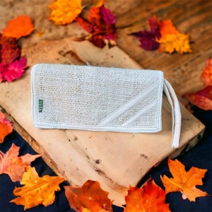 Bolsa de cânhamo | Bolsa de dinheiro artesanal | Carteira| Tecido de cânhamo orgânico | Titular do cartão | guarda-roupa cápsula e Eco Friendly |