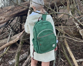 Hemp Backpack| Handmade Bag | Eco-Friendly bag | Colourful backpack| capsule wardrobe | Made in Nepal |