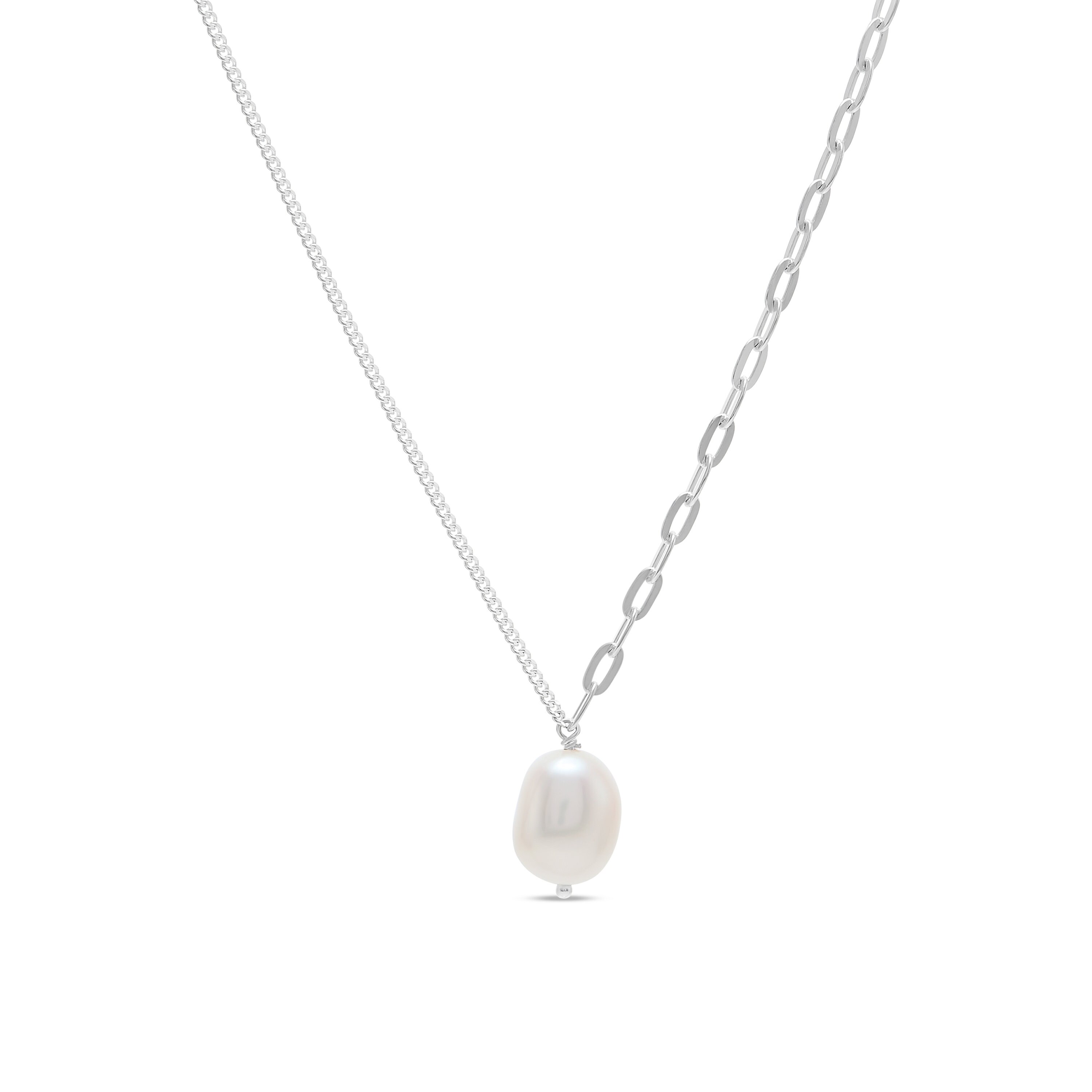 Silver Pearl Necklace | Freshwater Pearl | Wedding Jewellery