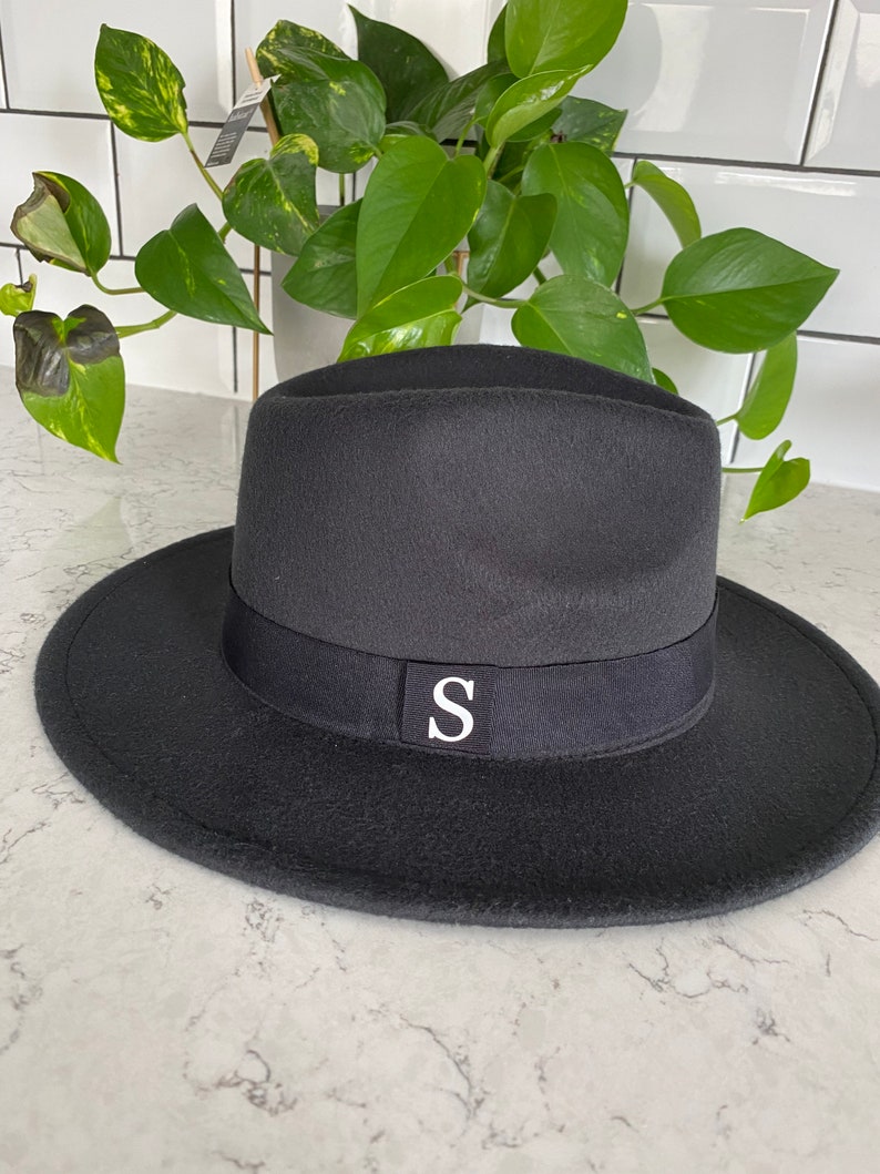 initial fedora hat