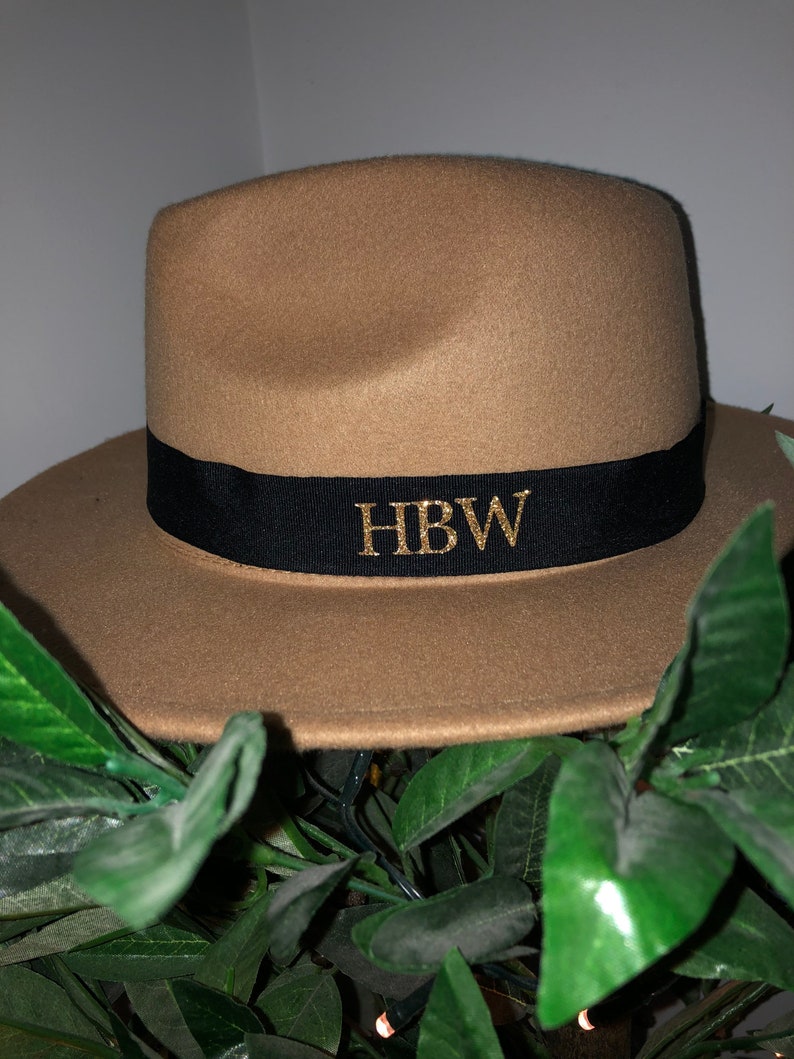 initial fedora hat