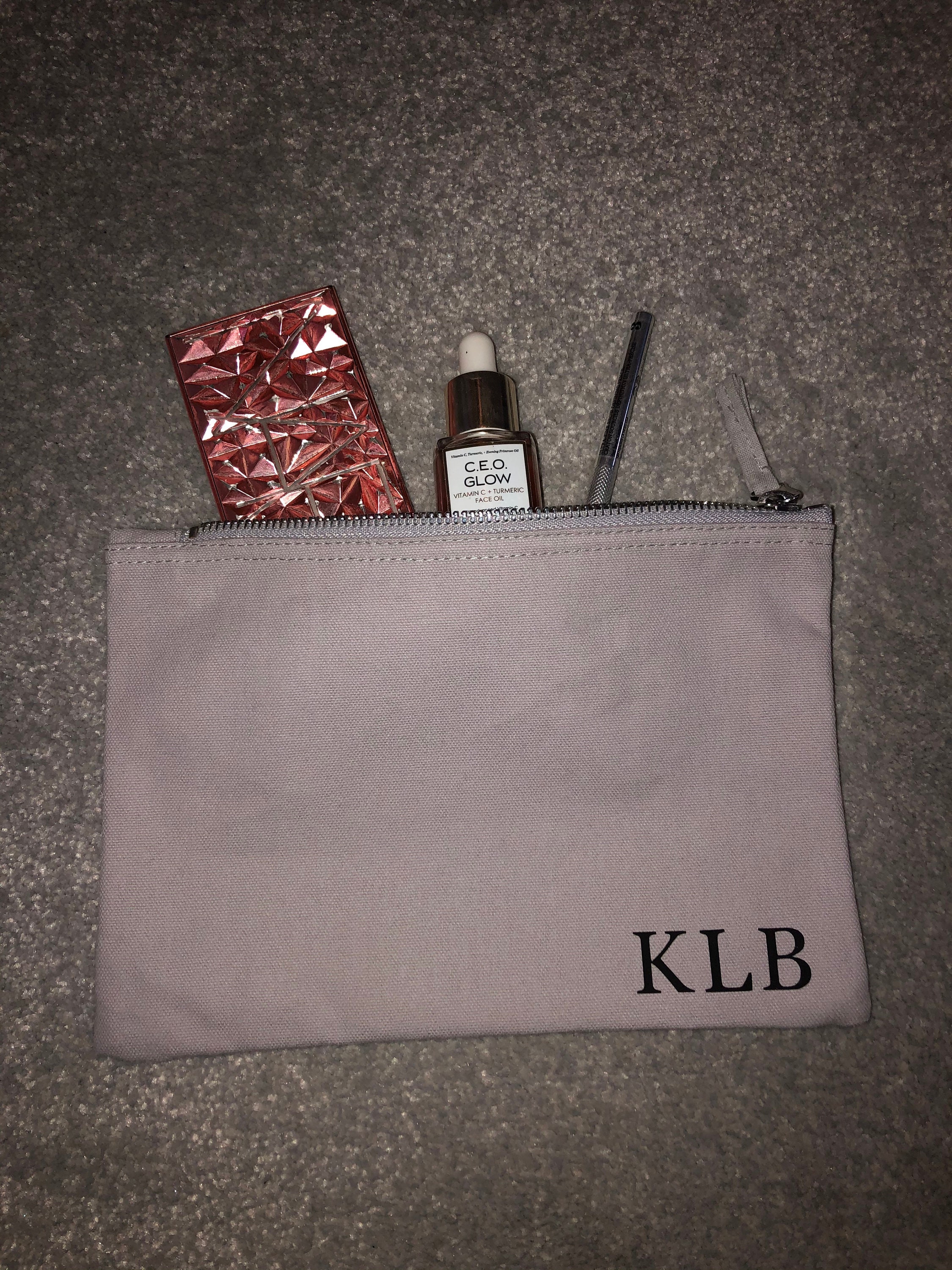 Personalised Makeup Bag Holiday Bag Monogram Makeup Bag Girls Etsy UK