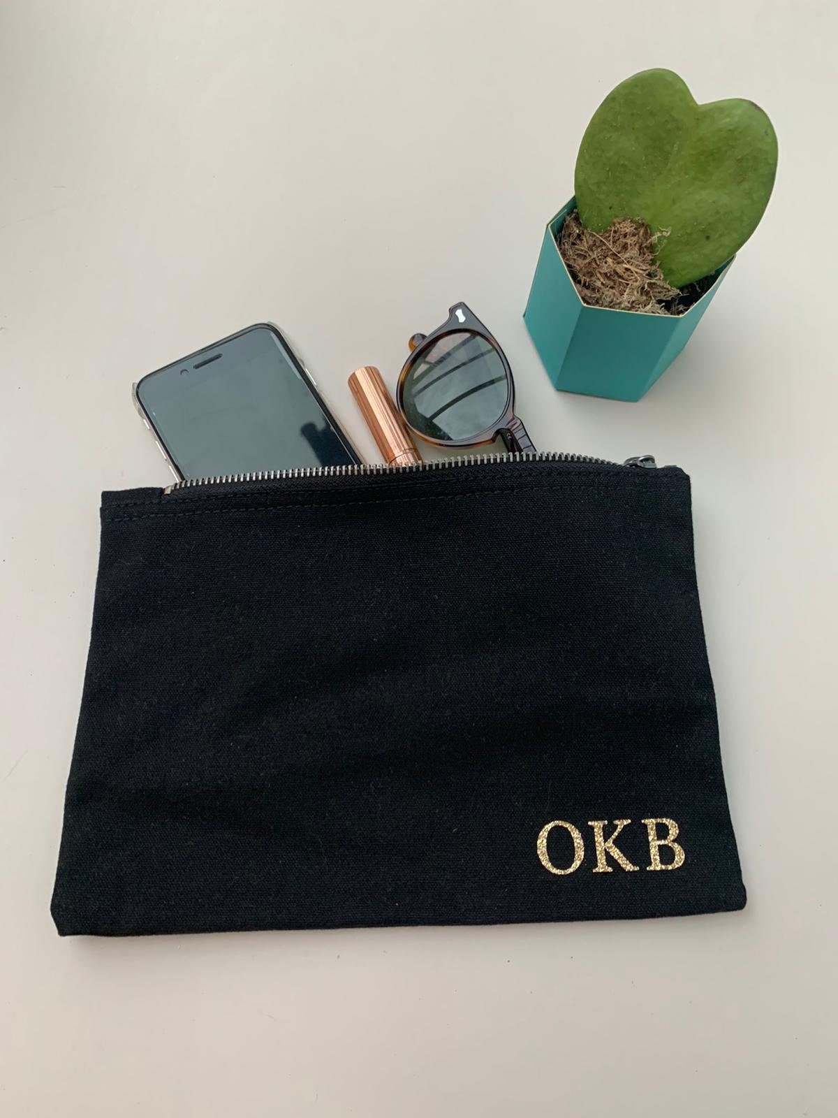 Personalised Makeup Bag Holiday Bag Monogram Makeup Bag Girls Etsy UK