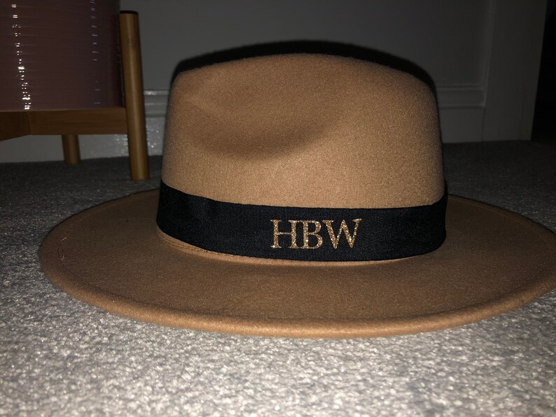initial fedora hat