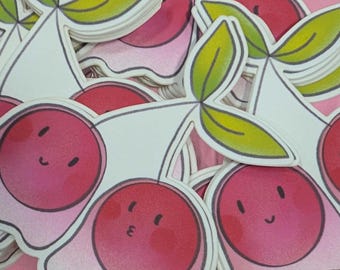 Cherry Ghosts Sticker for Laptops, Water Bottles, Journaling, Planners