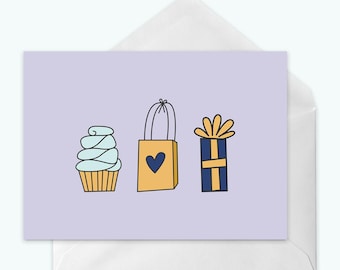 Carte de voeux d'anniversaire de bébé