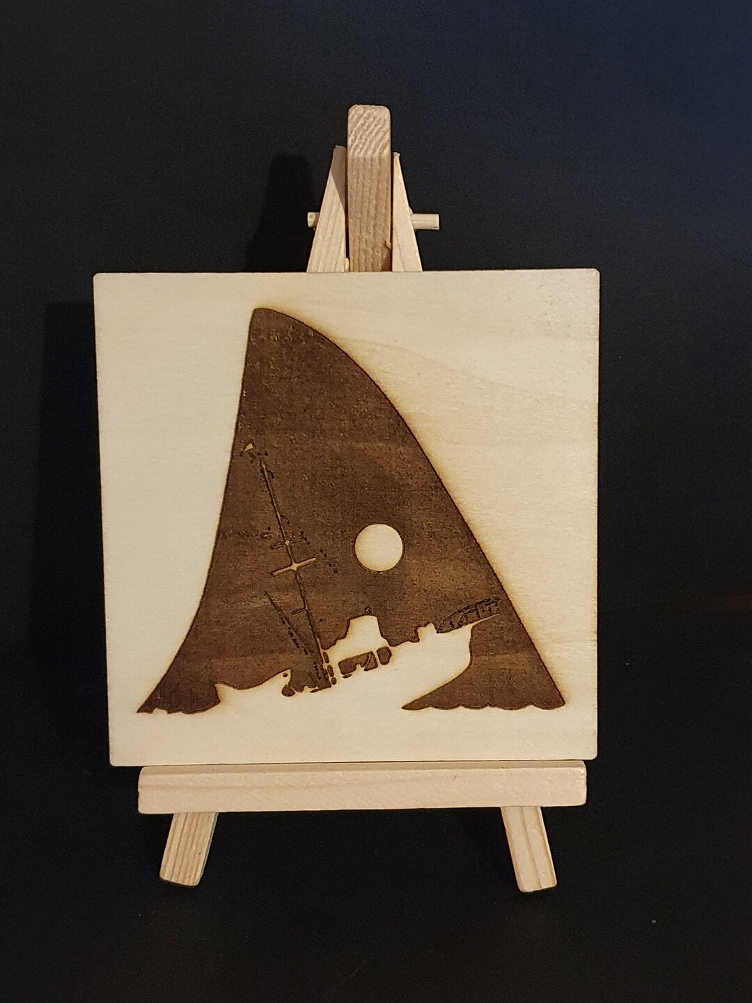 Jaws Movie Memorabilia Laser Engraved Plaque With Easel Stand Etsy