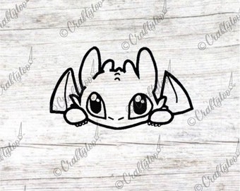 Cute Dragon Vinyl Decal | decal | Dragon Decal | Car or window decal | water-bottle decal | Laptop decal
