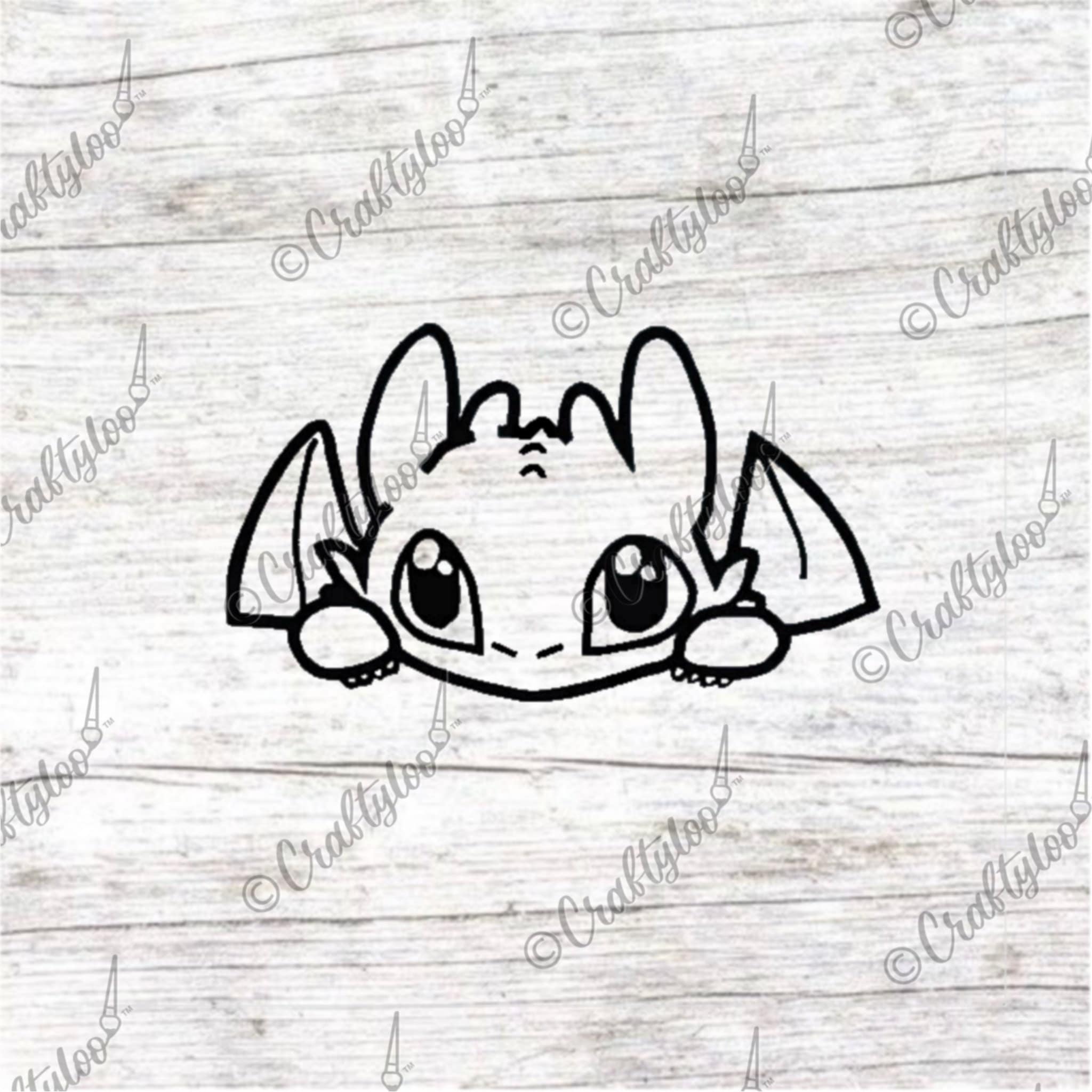 Cute Dragon Vinyl Decal Decal Dragon Decal Car or Window Etsy Australia