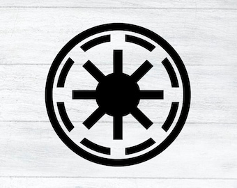 Galactic Republic Insignia & Faction Symbol Vinyl Decals | Galactic Republic Symbol Sticker decal