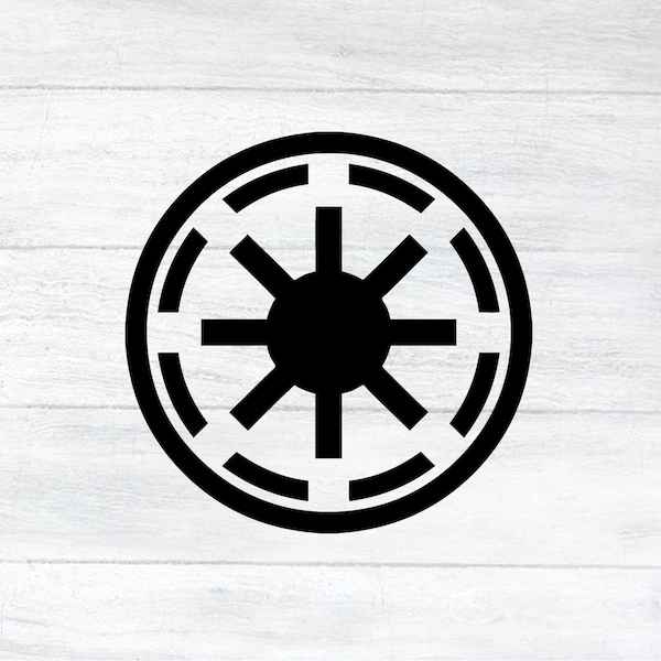 Galactic Republic Insignia & Faction Symbol Vinyl Decals | Galactic Republic Symbol Sticker decal