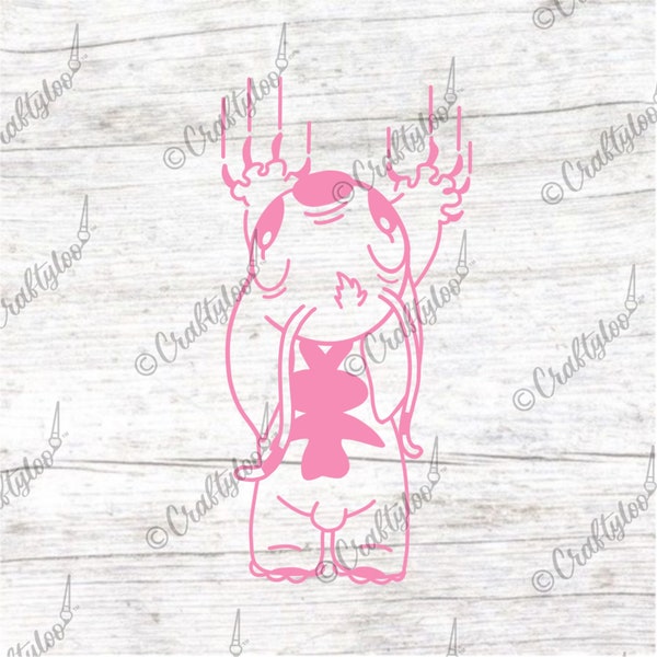 Scratching Angel Vinyl Decal/Sticker | Lilo & Stitch