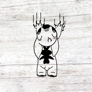 Scratching Stitch Vinyl Decal/Sticker